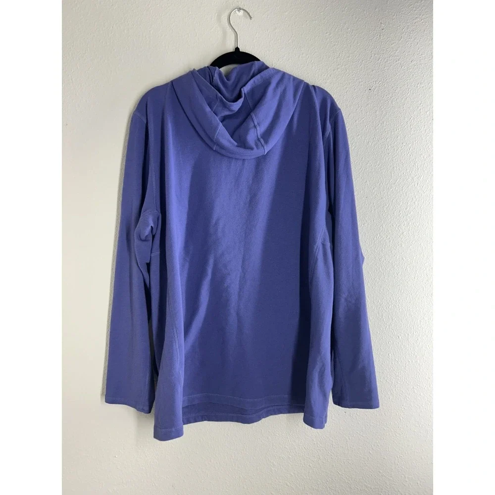 THE NORTH FACE Men's Terry Hoodie Light Weight Pullover Active Cave Blue XXL